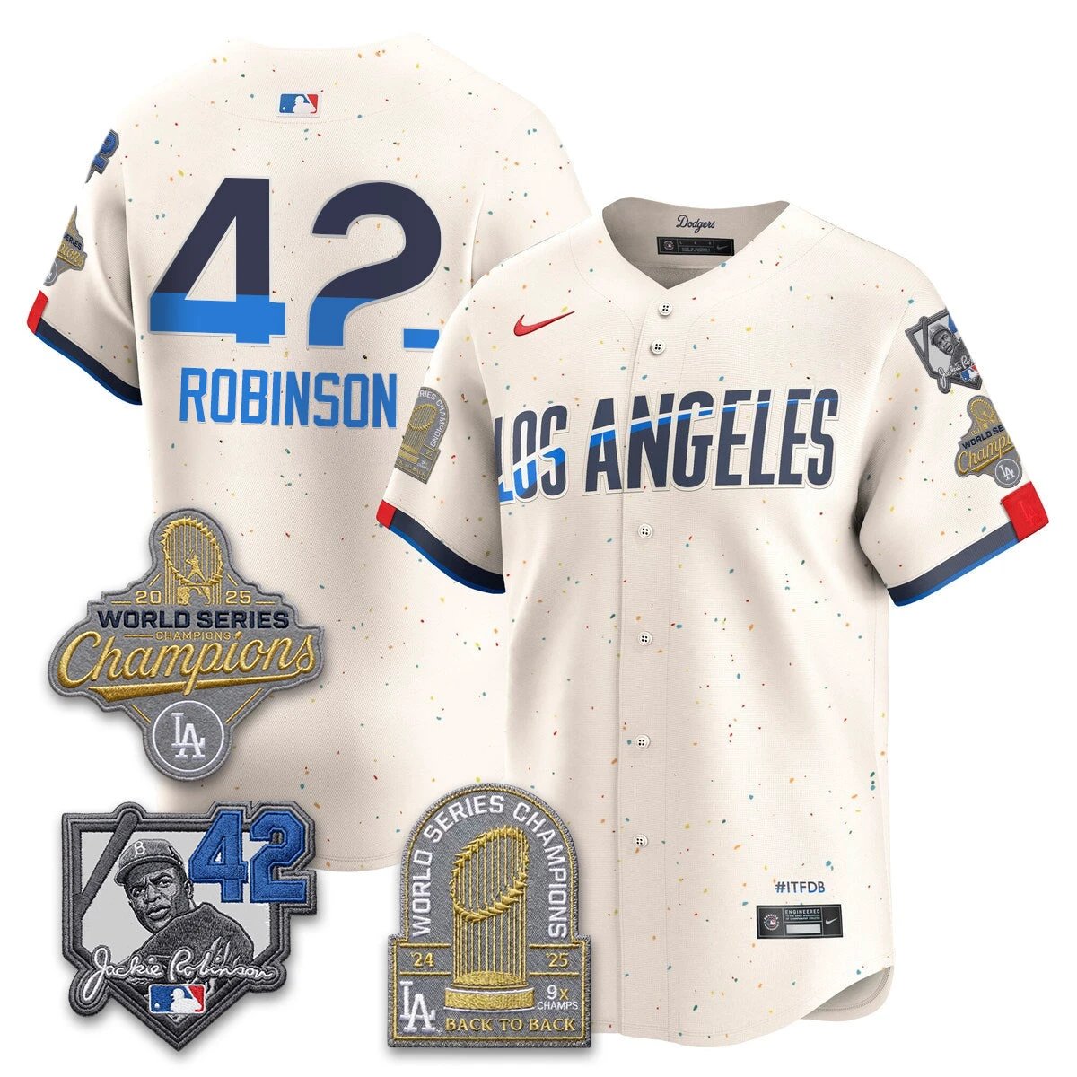 LAD 2026 Jackie Robinson New Era Vapor Limited Jersey - All Stitched by Los Angeles Dodgers