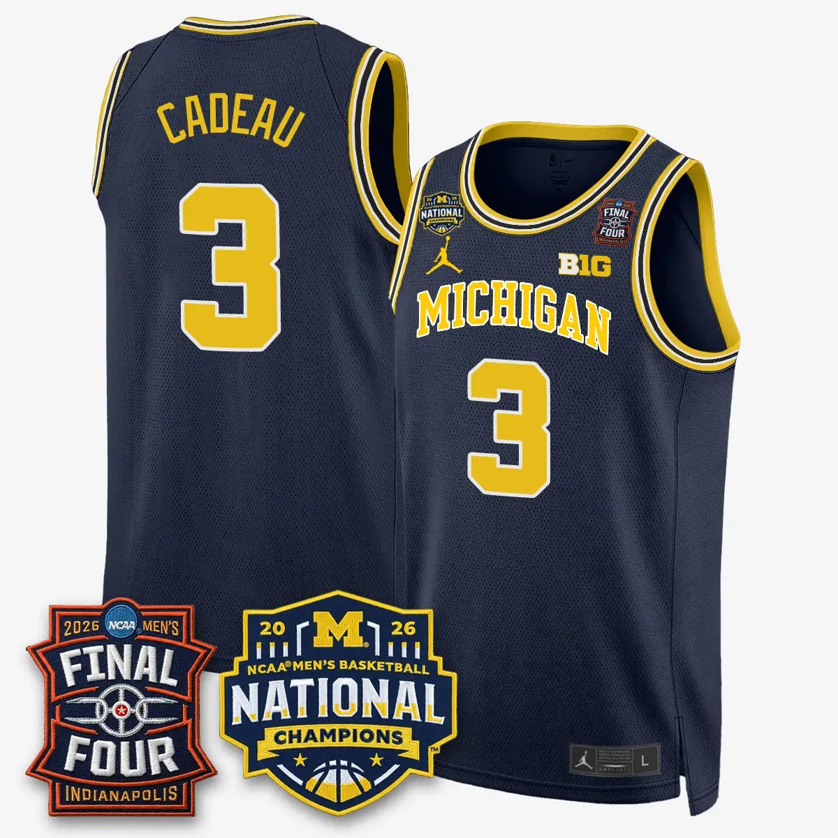 Michigan Wolverines 2026 NCAA Basketball Champions Limited Jersey - All Stitched by Michigan Wolverines