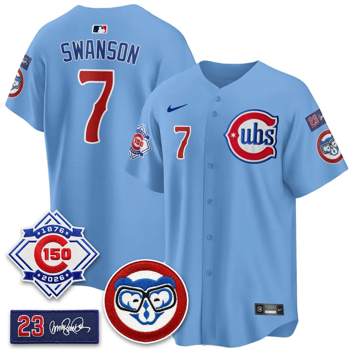 CHC 150th Anniversary Holy Cow Vapor Premier Royal Limited Jersey - All Stitched by Chicago Cubs