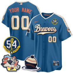 Milwaukee Brewers 2026 City Connect Bob Uecker Vapor Limited Custom Jersey - All Stitched V1 by Milwaukee Brewers
