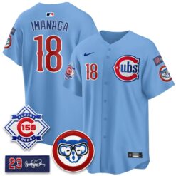 CHC 150th Anniversary Holy Cow Vapor Premier Royal Limited Jersey - All Stitched by Chicago Cubs
