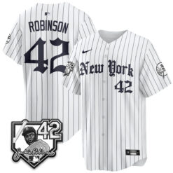 NYY 2026 Jackie Robinson Day Gothic Vapor Limited Jersey - All Stitched by New York Yankees