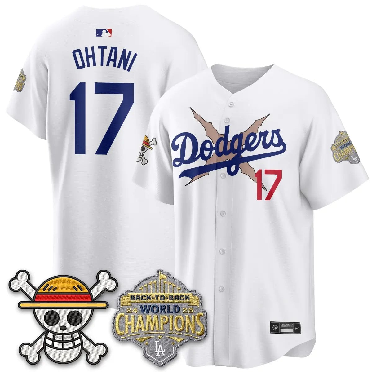 LAD x OP Vapor Jersey -All Stitched V2 by Los Angeles Dodgers