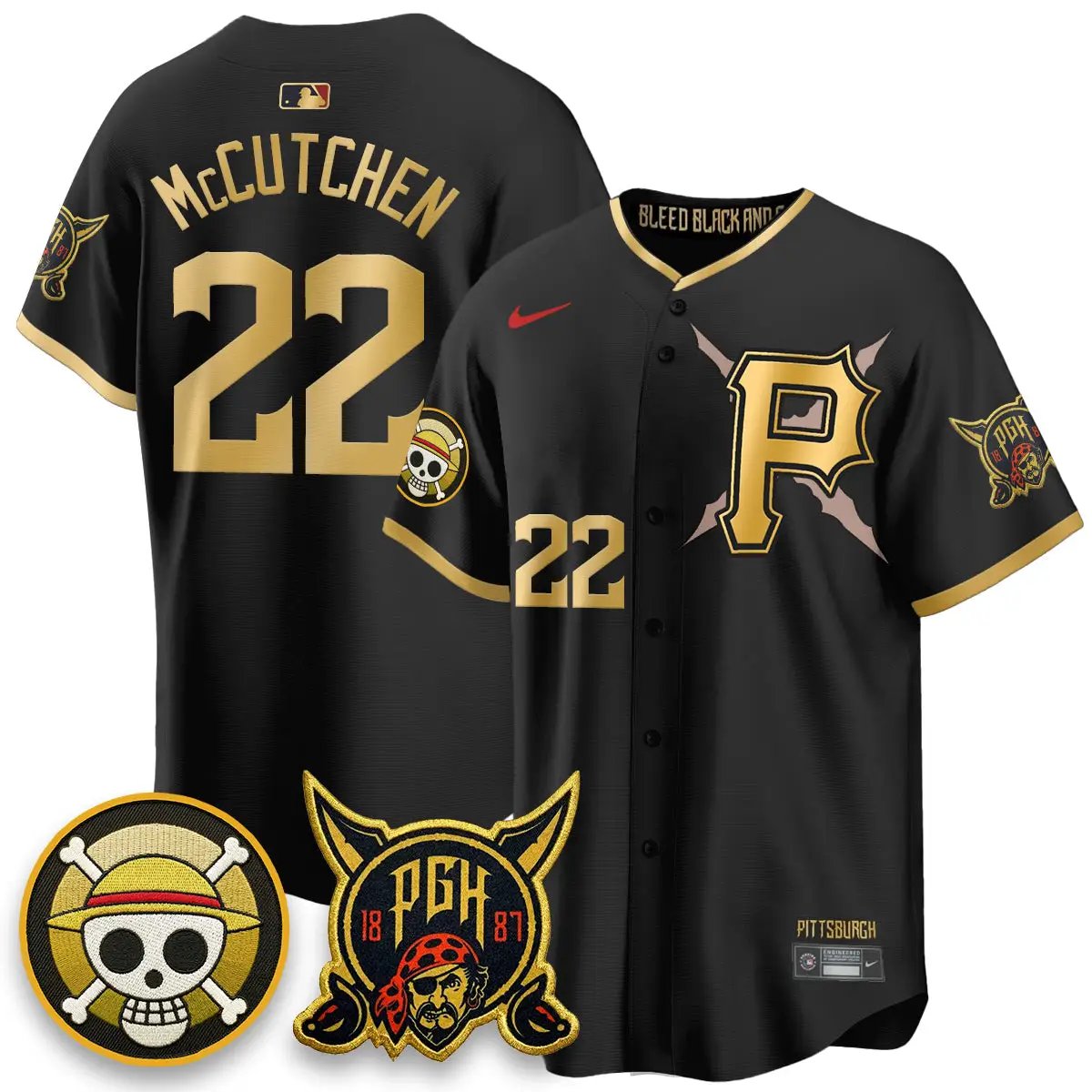 PIT 2026 City Connect x One Piece Vapor Limited Jersey - All Stitched by Pittsburgh Pirates