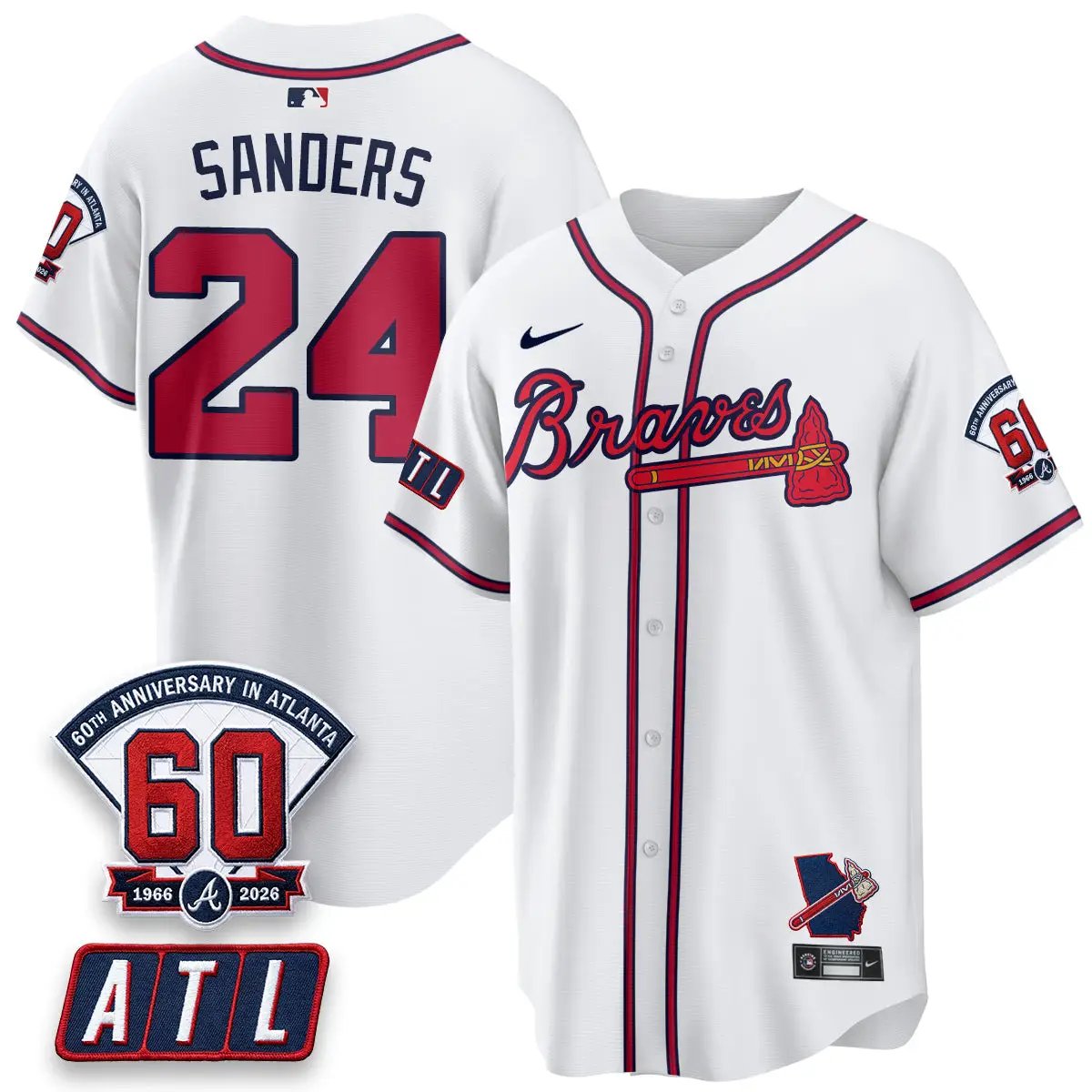 ATL 2026 60th Anniversary Vapor Limited Jersey - All Stitched by Atlanta Braves