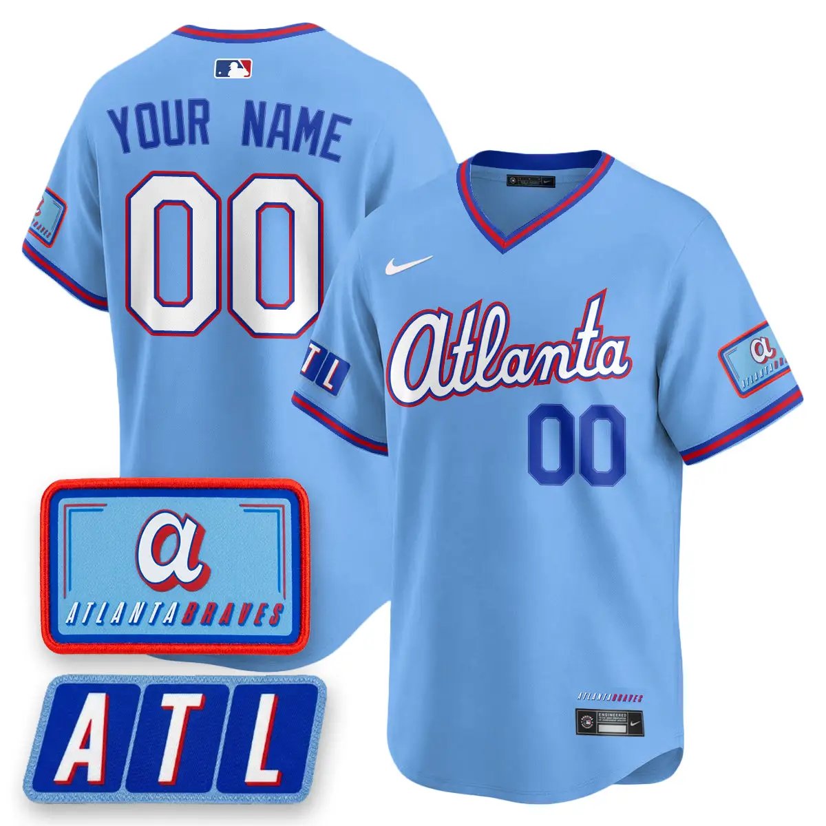 ATL 2026 City Connect Vapor Limited Custom Jersey - All Stitched by Atlanta Braves