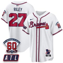 ATL 2026 60th Anniversary Vapor Limited Jersey - All Stitched by Atlanta Braves