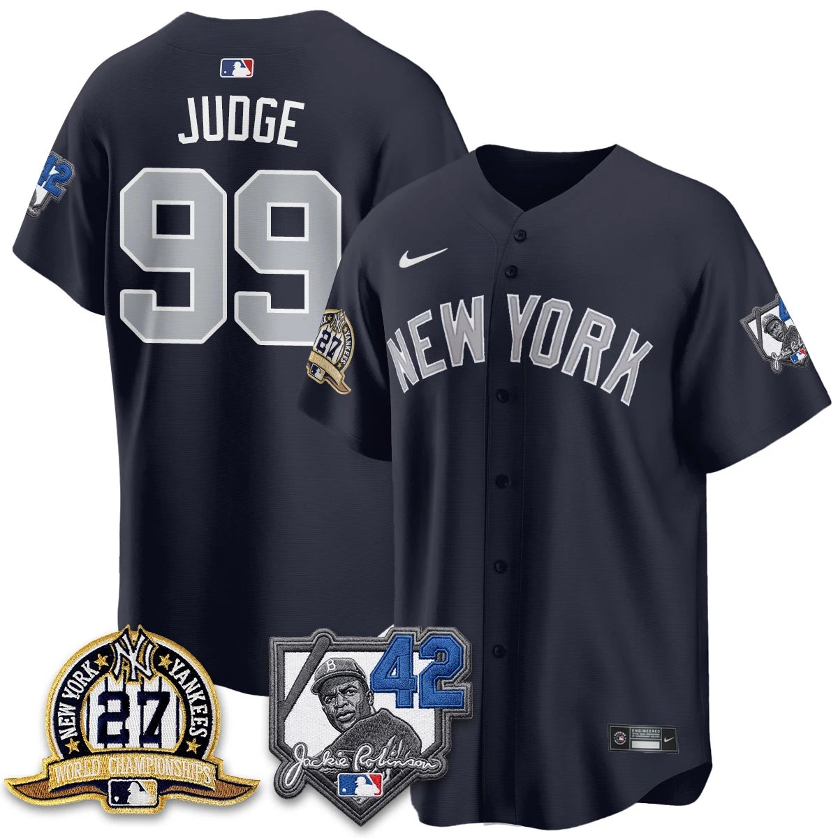 New York Yankees 2026 Jackie Robinson Day Vapor Limited Jersey - All Stitched by New York Yankees