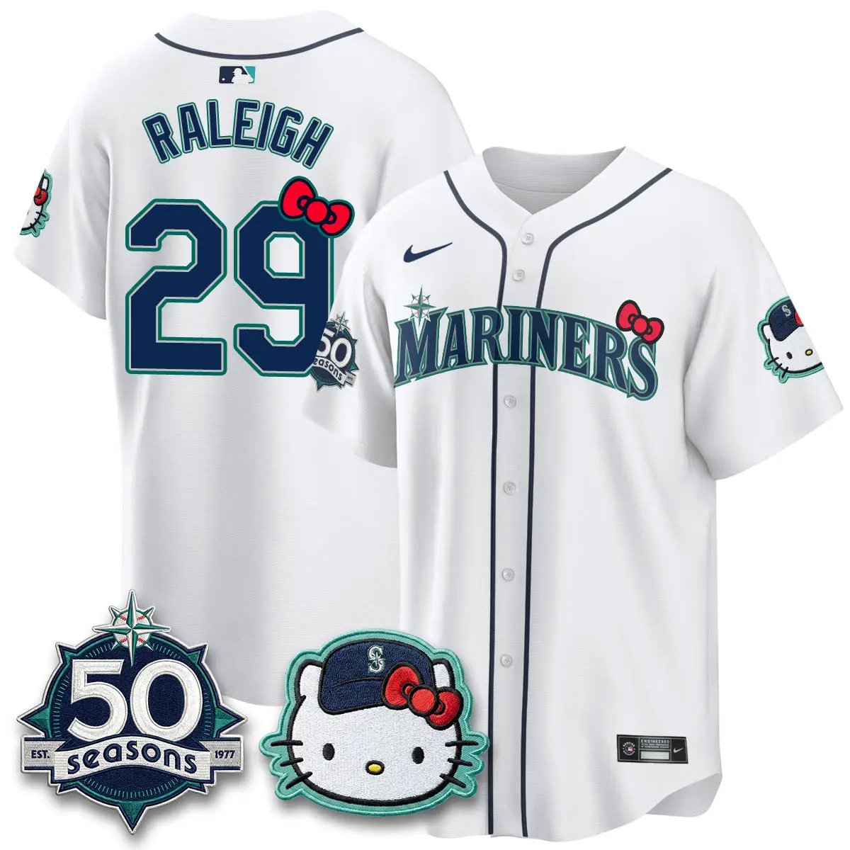 SEA x Meow KT Night Limited Jersey - All Stitched by Seattle Mariners
