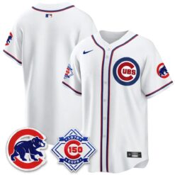 Chicago Cubs 150th Anniversary Black Out Style Vapor Premier Limited Jersey - All Stitched by Chicago Cubs