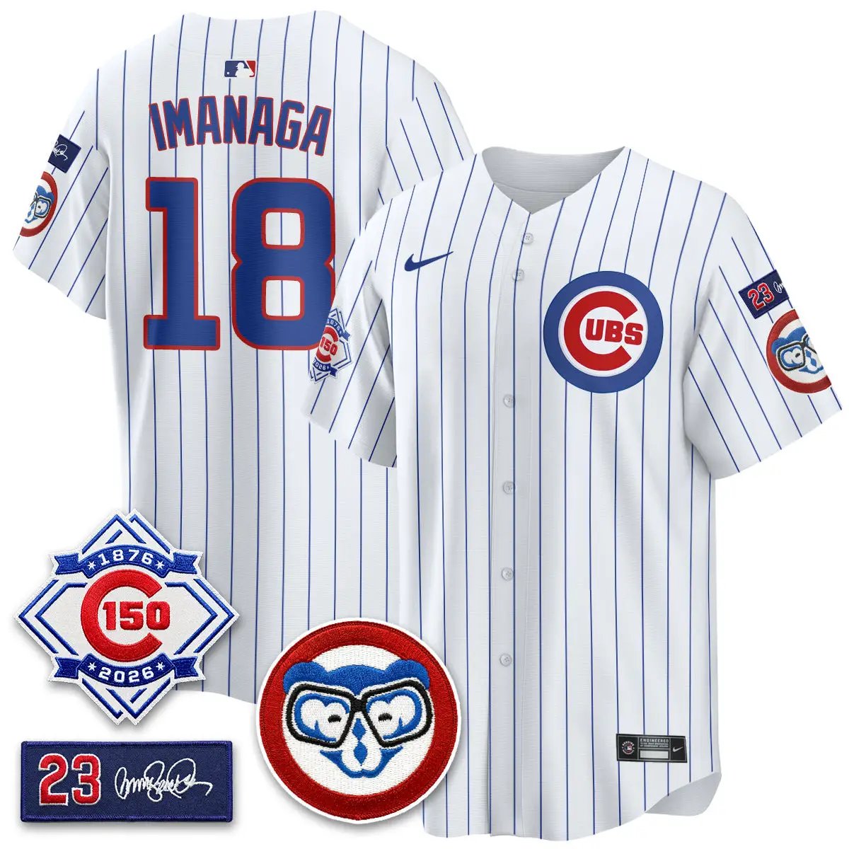 CHC 150th Anniversary Holy Cow Vapor Premier Royal Limited Jersey - All Stitched by Chicago Cubs
