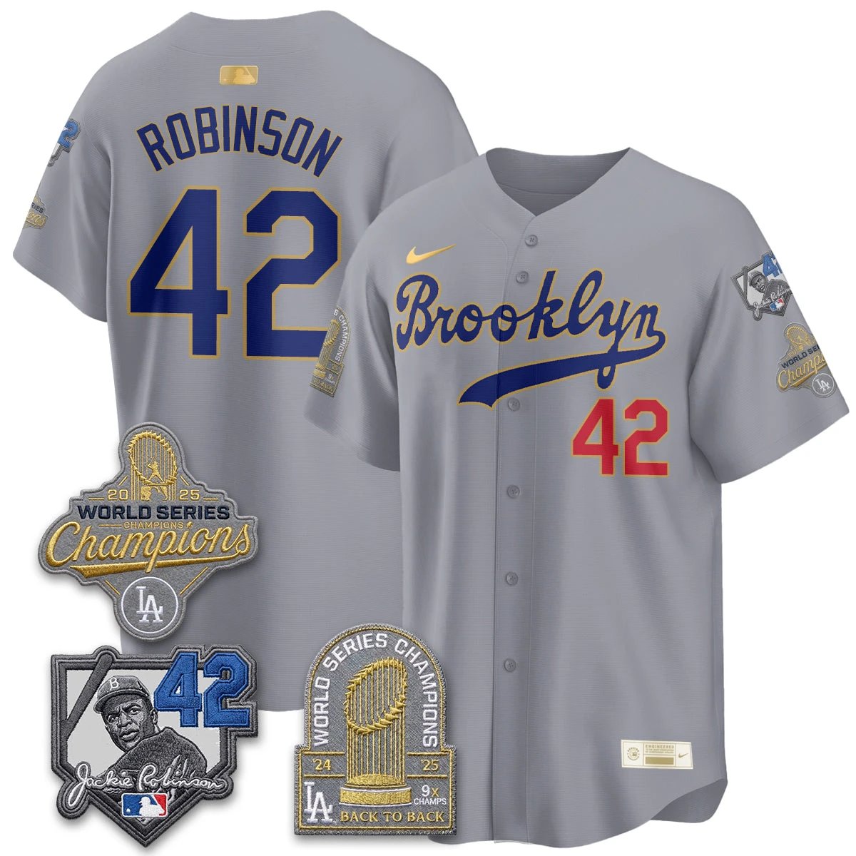 LAD 2026 Brooklyn Jackie Robinson Limited Jersey - All Stitched by Los Angeles Dodgers