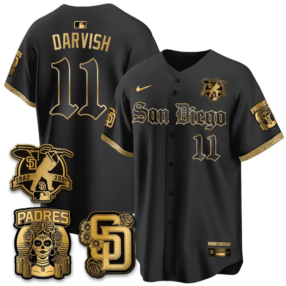 SD 2026 City Connect x Tony Gwynn Patch Vapor Premier Limited Jersey - All Stitched - V2 by San Diego Padres