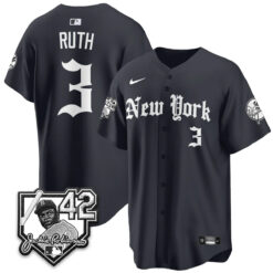 NYY 2026 Jackie Robinson Day Gothic Vapor Limited Jersey - All Stitched by New York Yankees