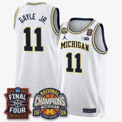 Michigan Wolverines Basketball National Champions Big Text Limited Vapor Jersey - All Stitched by Michigan Wolverines