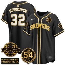 MIL 2026 Black Out Style Limited Vapor Jersey - All Stitched by Milwaukee Brewers
