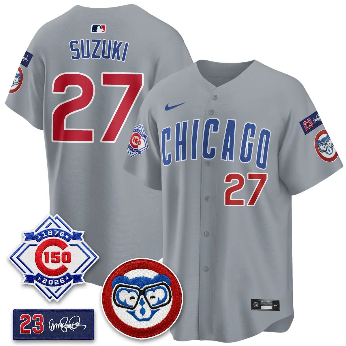 CHC 150th Anniversary Holy Cow Vapor Premier Royal Limited Jersey - All Stitched by Chicago Cubs