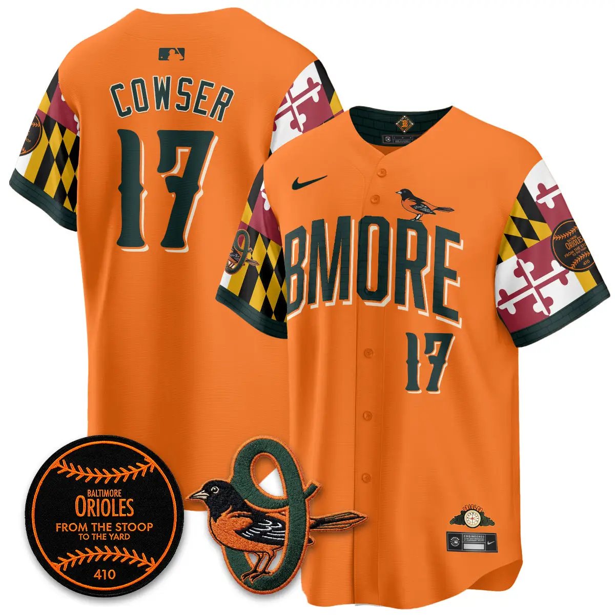 BAL x Maryland State Flag 2026 Vapor Jersey - All Stitched by Baltimore Orioles