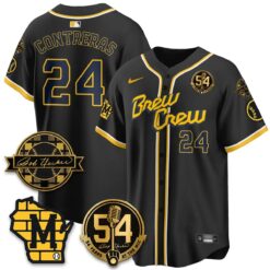 MIL 2026 Black Out Style Limited Vapor Jersey - All Stitched by Milwaukee Brewers