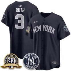 New York Yankees Alternate Jersey - All Stitched by New York Yankees