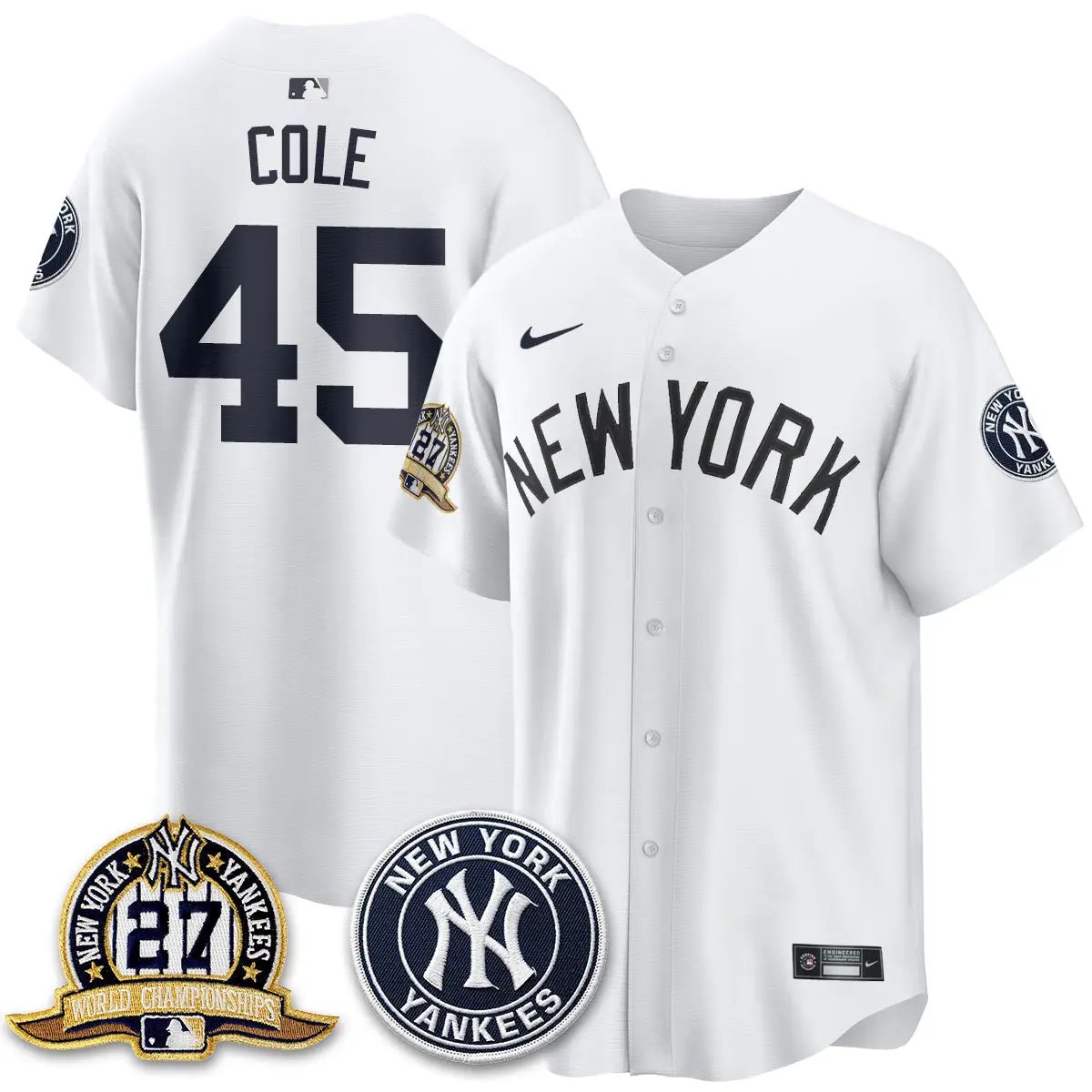 New York Yankees Alternate Jersey - All Stitched by New York Yankees
