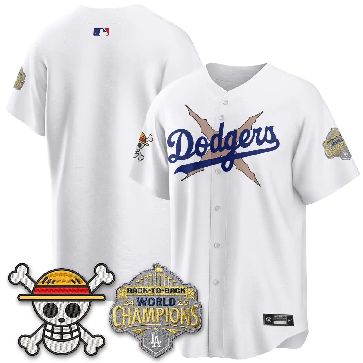 LAD x OP Vapor Jersey -All Stitched V2 by Los Angeles Dodgers