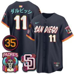 SD 2026 City Connect Vapor Premier Limited Jersey - All Stitched V2 by San Diego Padres