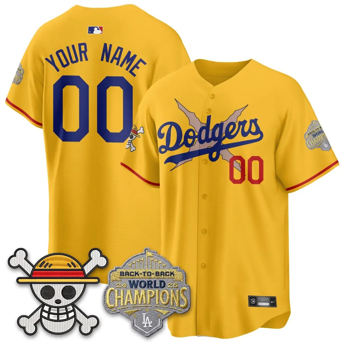LAD x OP Vapor Custom Jersey -All Stitched V2 by Los Angeles Dodgers