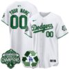 LAD Happy Earth Day Vapor Custom Jersey -All Stitched by Los Angeles Dodgers