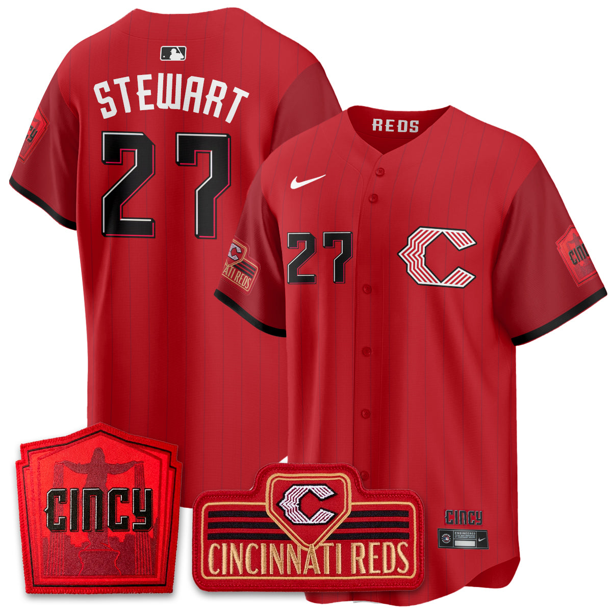 CIN 2026 City Connect Limited Premier Vapor Jersey - All Stitched by Cincinnati Reds