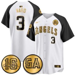 LAA Garret Anderson Tribute Patch Vapor Jersey - All Stitched V2 by Los Angeles Angels