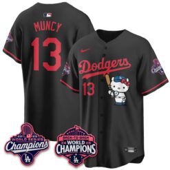 LAD x Hello Kitty Night 2026 Vapor White Jersey - All Stitched by Los Angeles Dodgers