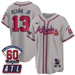 ATL 2026 60th Anniversary Vapor Limited Jersey - All Stitched by Atlanta Braves
