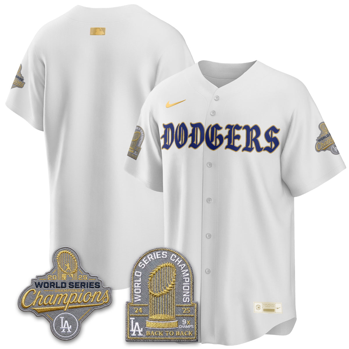 LAD Vapor Limited Jersey - Back to Back 9x Champs - All Stitched by Los Angeles Dodgers