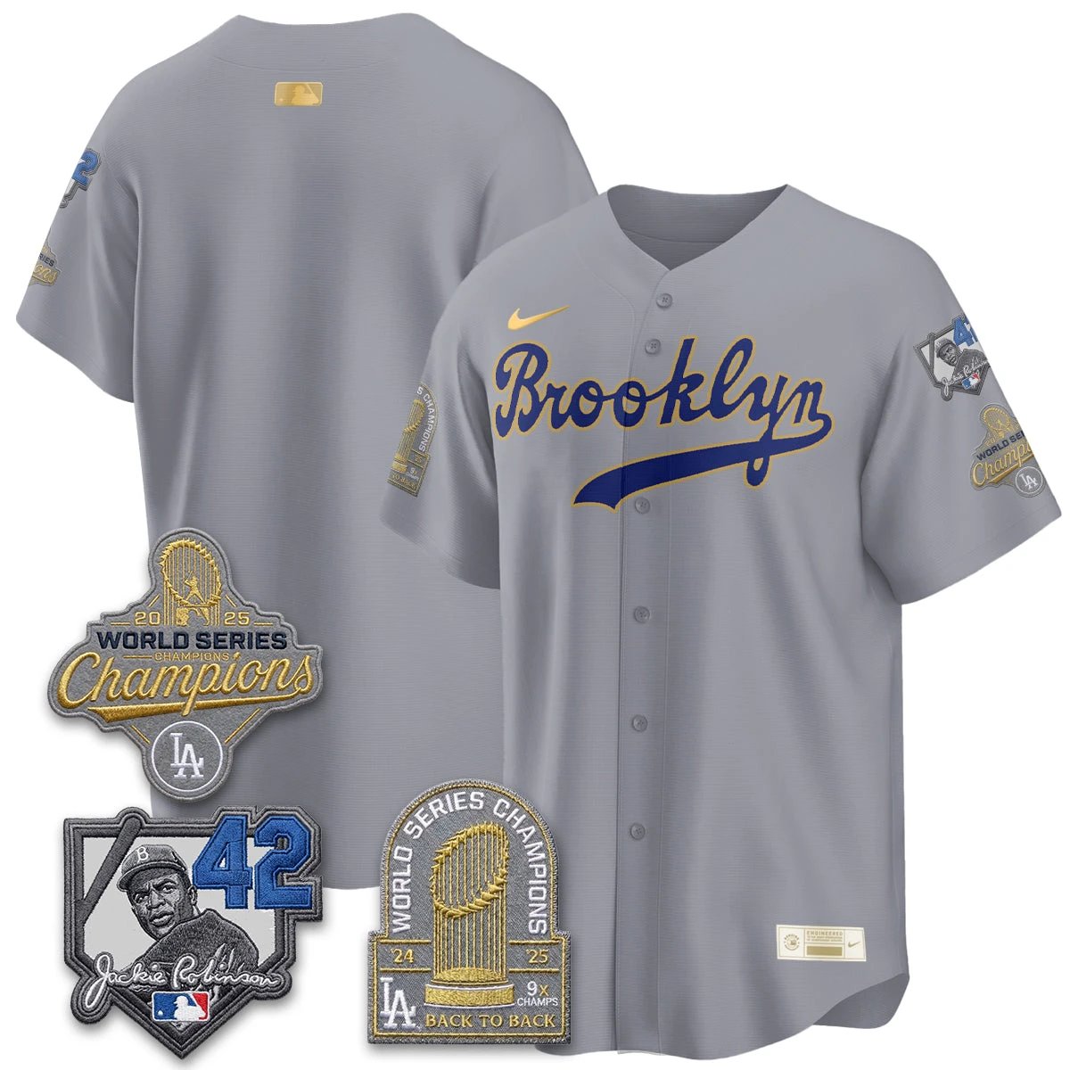 LAD 2026 Brooklyn Jackie Robinson Limited Jersey - All Stitched by Los Angeles Dodgers