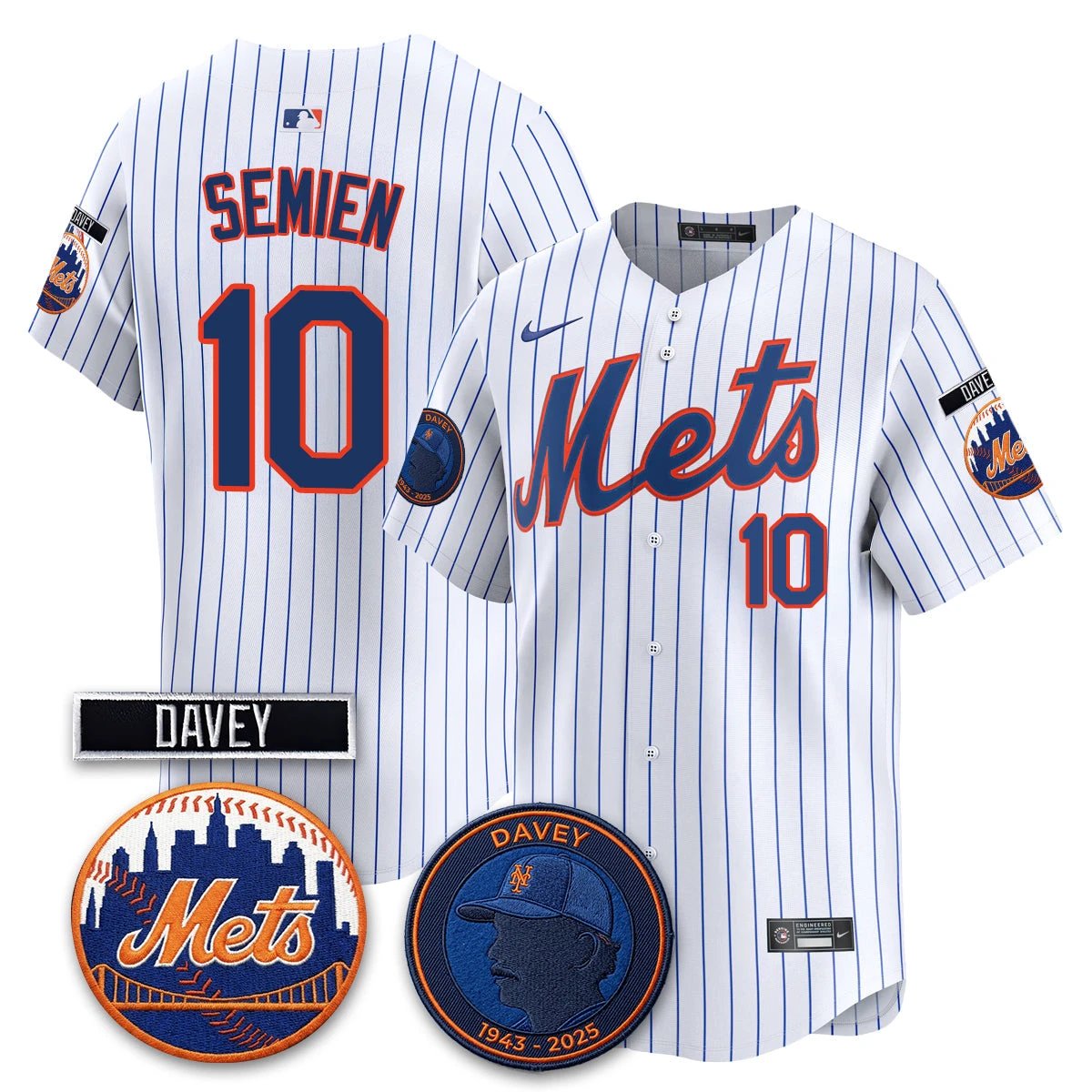 New York Mets 2026 Davey Johnson In Memoriam Vapor Limited Jersey - All Stitched by New York Mets