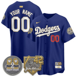 Los Angeles Dodgers - 2026 Jackie Robinson Day Vapor Custom Limited Jersey - All Stitched by Los Angeles Dodgers