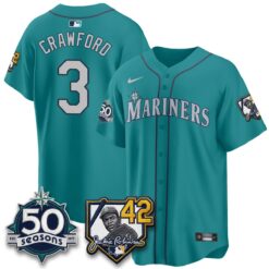 SEA 2026 Jackie Robinson New Era Vapor Limited Jersey - All Stitched by Seattle Mariners