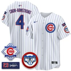 CHC 150th Anniversary Holy Cow Vapor Premier Royal Limited Jersey - All Stitched by Chicago Cubs
