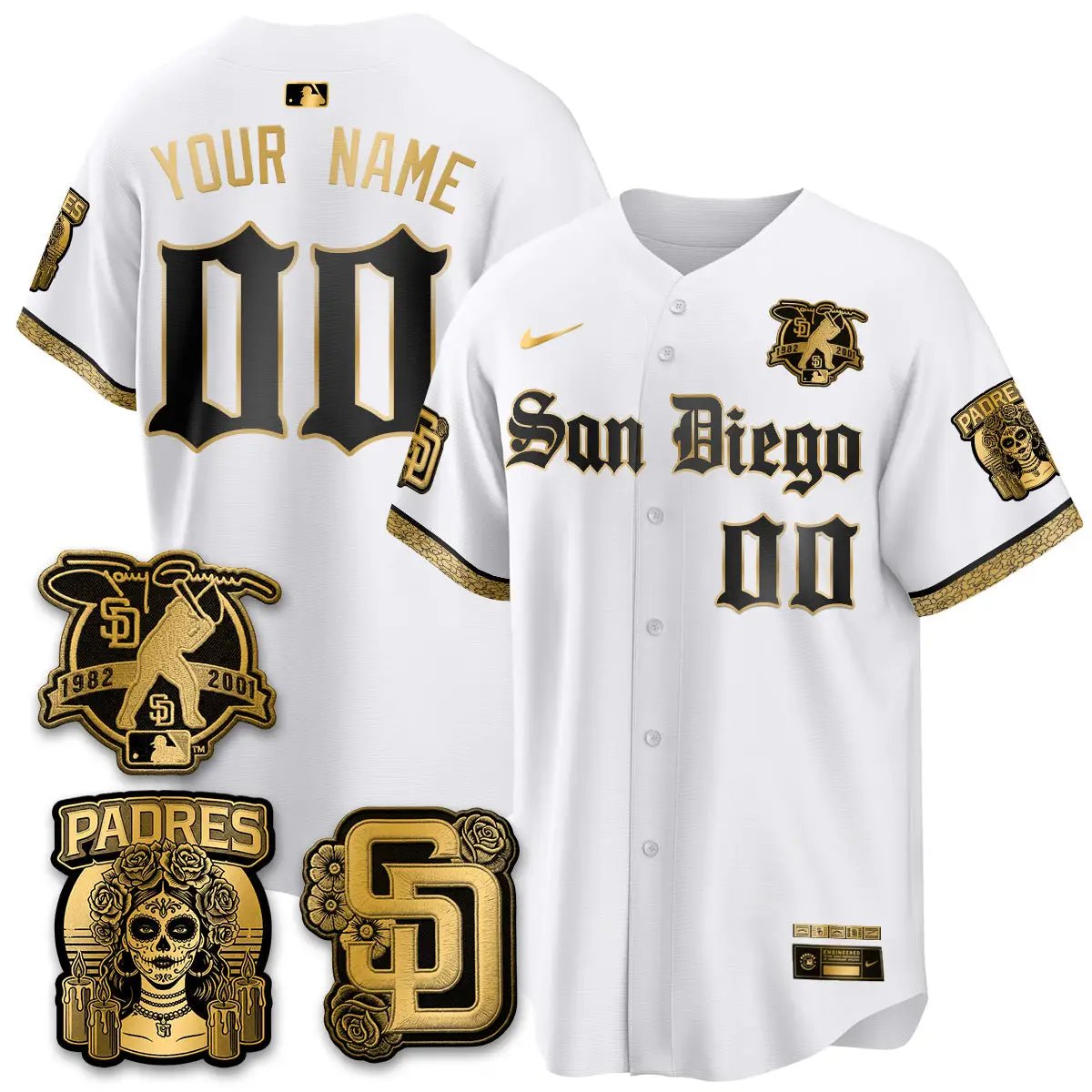 SD 2026 City Connect x Tony Gwynn Patch Vapor Premier Limited Custom Jersey - All Stitched - V2 by San Diego Padres