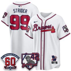 ATL 2026 Jackie Robinson Day Vapor Limited Red Jersey - All Stitched by Atlanta Braves
