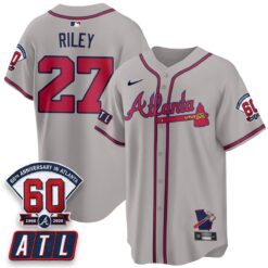 ATL 2026 60th Anniversary Vapor Limited Jersey - All Stitched by Atlanta Braves
