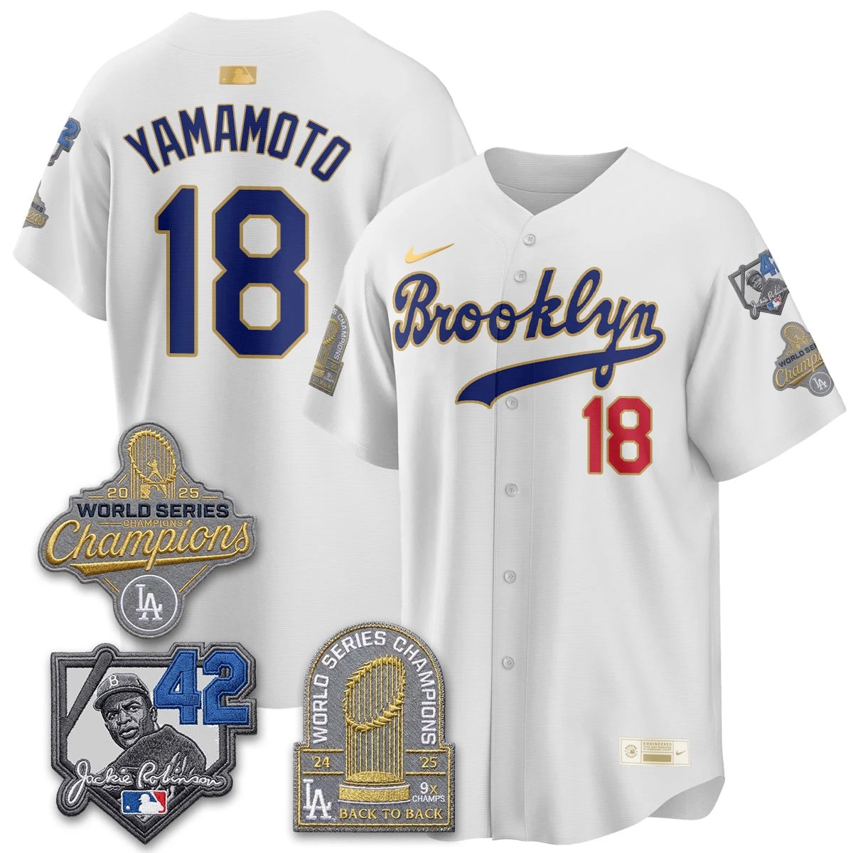 LAD 2026 Brooklyn Jackie Robinson Limited Jersey - All Stitched by Los Angeles Dodgers
