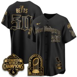 Los Angeles Dodgers World Series Champions Vapor Premier Limited Gothic Edition Jersey - All Stitched by Los Angeles Dodgers