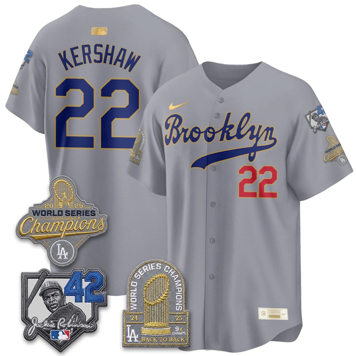 LAD 2026 Brooklyn Jackie Robinson Limited Jersey - All Stitched by Los Angeles Dodgers