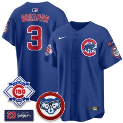 CHC 150th Anniversary Holy Cow Vapor Premier Royal Limited Jersey - All Stitched by Chicago Cubs