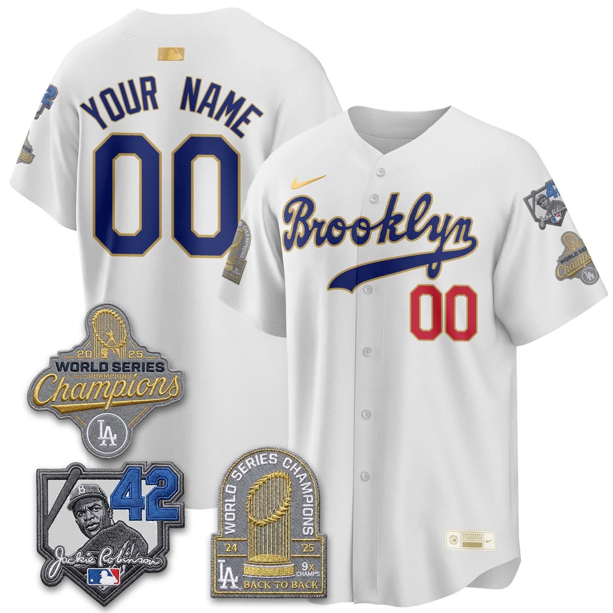 LAD 2026 Brooklyn Jackie Robinson Limited Jersey - All Stitched by Los Angeles Dodgers