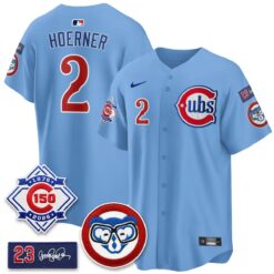CHC 150th Anniversary Holy Cow Vapor Premier Royal Limited Jersey - All Stitched by Chicago Cubs