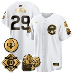 CHC 150th Anniversary Harry Caray Holy Cow Vapor Premier Limited Jersey - All Stitched V3 by Chicago Cubs