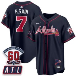 ATL 2026 60th Anniversary Vapor Limited Jersey - All Stitched by Atlanta Braves